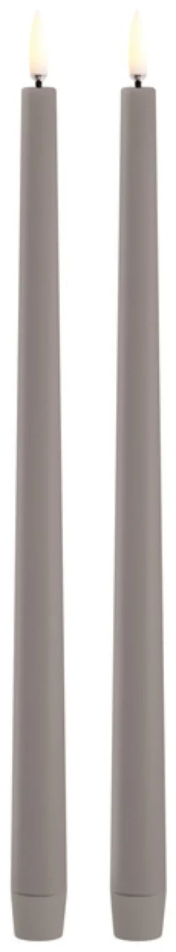 UYUNI LED Stabkerze Slim (2 Stück) Smooth 2,3x32 cm Sandstone Sale