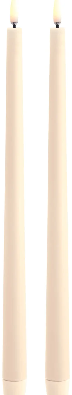 UYUNI LED Stabkerze Slim (2 Stück) Smooth 2,3x32 cm Vanilla Sale
