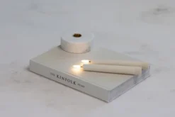 UYUNI LED Stabkerze (2 Stück) Smooth 2,3x16,4 cm Ivory
