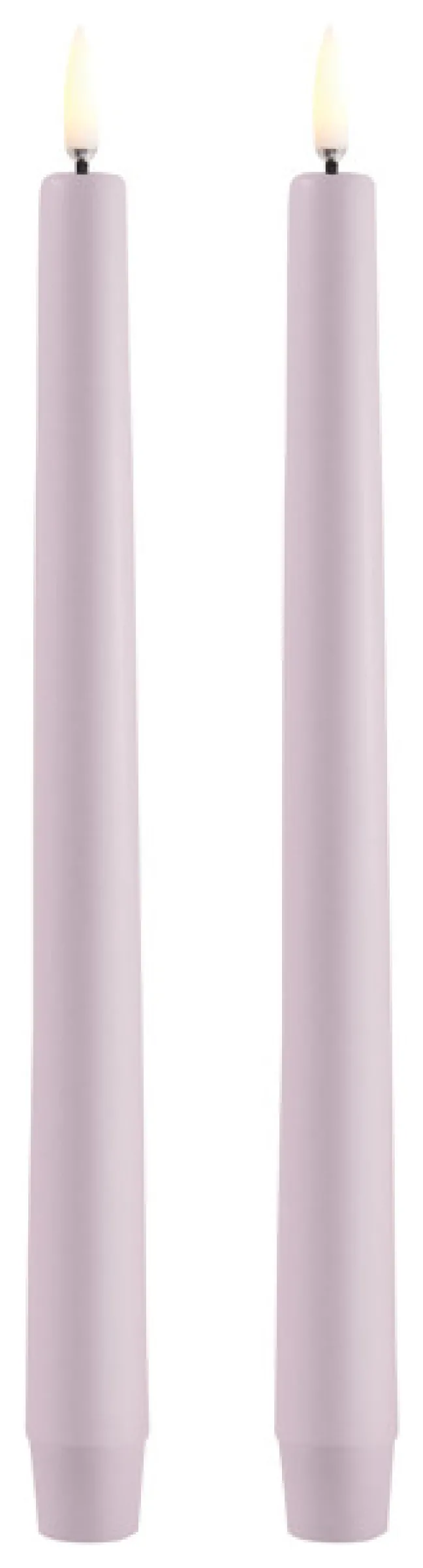 UYUNI LED Stabkerze (2 Stück) Smooth 2,3x25 cm Light Lavender
