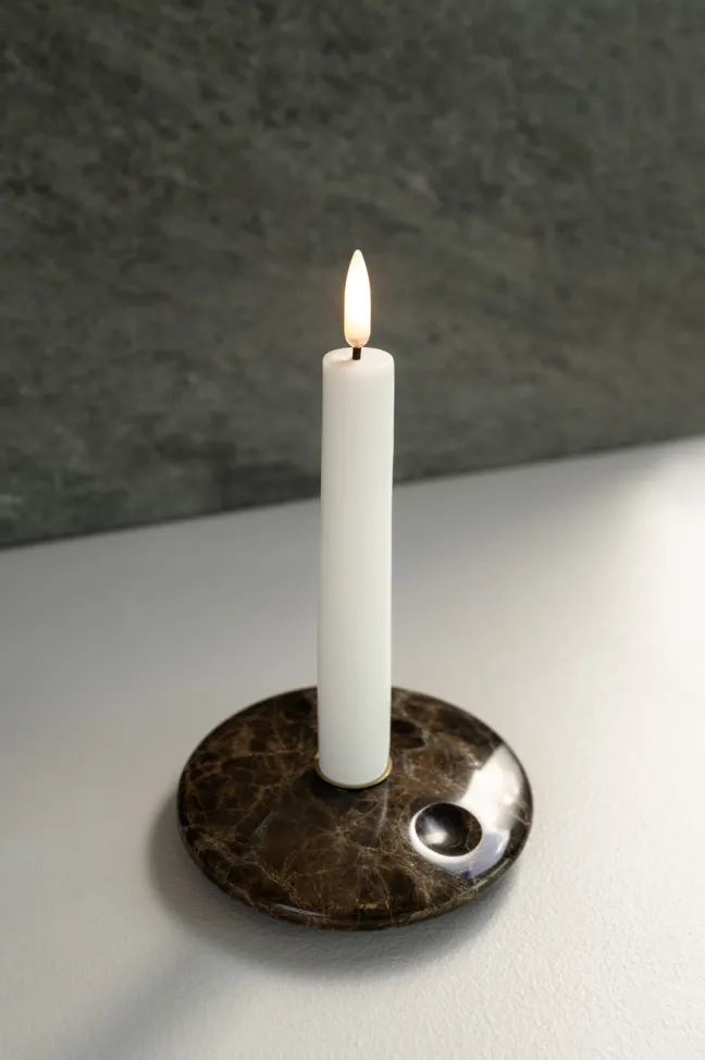 UYUNI LED Stabkerze (2 Stück) Smooth 2,3x15 cm Nordic White Sale