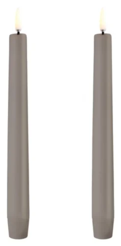 UYUNI LED Stabkerze (2 Stück) Smooth 2,3x20 cm Sandstone Sale