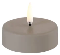 UYUNI LED Teelicht Maxi Smooth 6,1x2,2 cm Sandstone