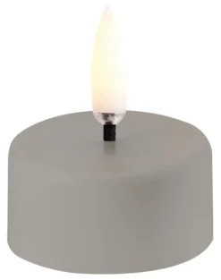 UYUNI LED Teelicht mit Akku 3,9x2,3 cm (2 Stück) Kunststoff Sandstone