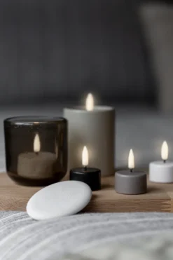 UYUNI LED Teelicht 400 4x2,1 cm Sandstone