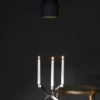 UYUNI Lightarch Kerzenständer Erweiterung um 1 Mini Stabkerze Matte Black