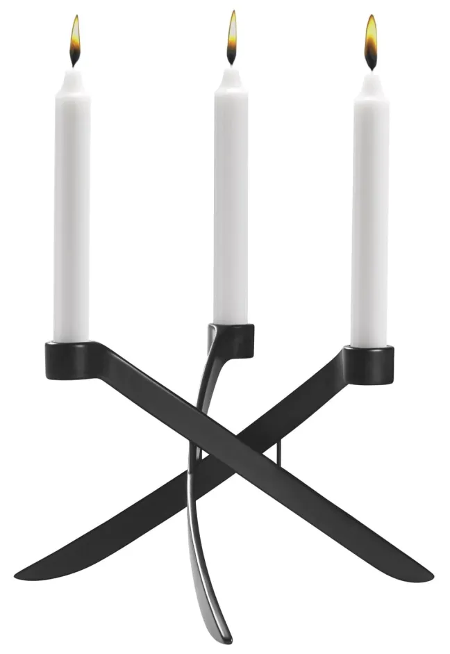 UYUNI Lightarch Kerzenständer Erweiterung um 1 Mini Stabkerze Matte Black