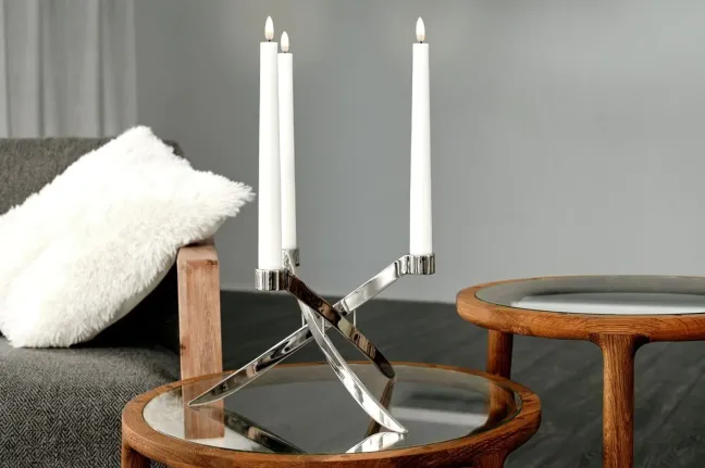 UYUNI Lightarch Kerzenständer Erweiterung um 1 Mini Stabkerze Matte Black
