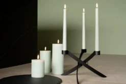 UYUNI Lightarch Kerzenständer für 3 Stabkerzen Matte Black
