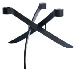 UYUNI Lightarch Kerzenständer für 3 Stabkerzen Matte Black