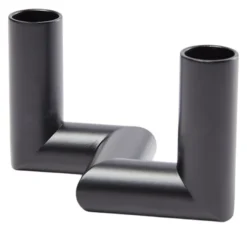 UYUNI Matrix Kerzenständer für 2 Mini Stabkerzen Black