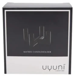 UYUNI Matrix Kerzenständer für 4 Mini Stabkerzen Black