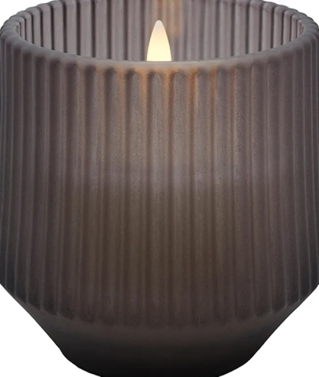 UYUNI Scented LED Duftkerze im Glas 8,5x9,5 cm Harmony Smoke