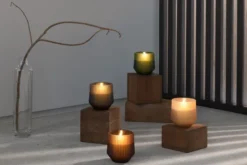UYUNI Scented LED Duftkerze im Glas 8,5x9,5 cm Uplift Beige