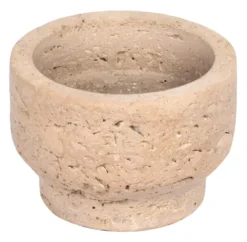 UYUNI Travertine Kerzenhalter für Teelicht und Stumpenkerze