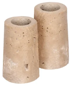UYUNI Travertine Kerzenhalter M für Stabkerze (2 Stück) Sale