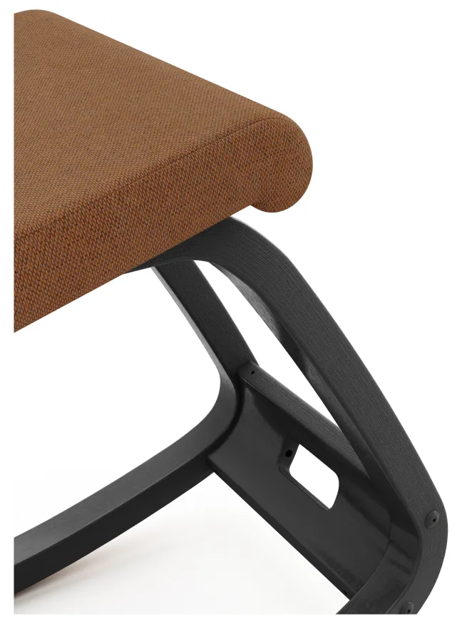 Varier® Variable™ Kniestuhl Esche schwarz REW568 Re-wool orange