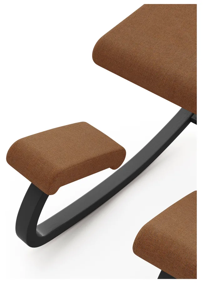 Varier® Variable™ Kniestuhl Esche schwarz REW568 Re-wool orange