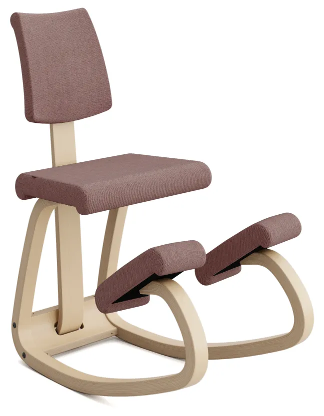 Varier® Variable™ Plus Kniestuhl Esche natur REW648 Re-wool apricot
