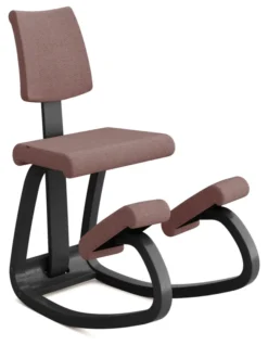 Varier® Variable™ Plus Kniestuhl Esche schwarz REW648 Re-wool apricot
