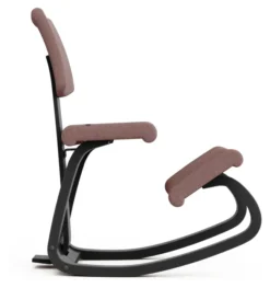Varier® Variable™ Plus Kniestuhl Esche schwarz REW648 Re-wool apricot