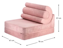 Wigiwama Sessel Flipster Pink Mousse W599083