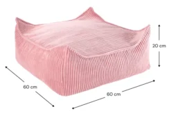 Wigiwama Sitzsack Ottomane Pink Mousse W596631