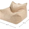 Wigiwama Sitzsack Sessel Brown Sugar W596327