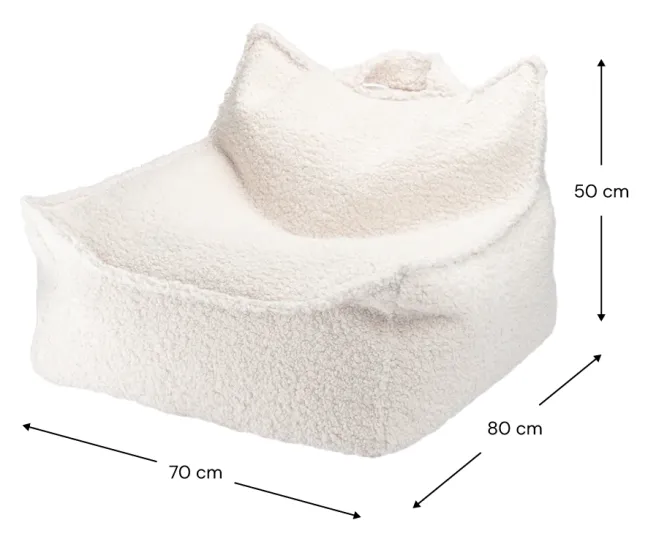 Wigiwama Sitzsack Sessel Cream White W597263