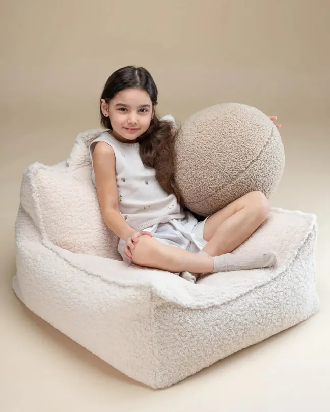 Wigiwama Sitzsack Sessel Cream White W597263