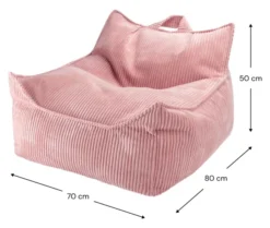 Wigiwama Sitzsack Sessel Pink Mousse W596303