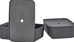 ZONE Denmark Aufbewahrungsbox Pulp 48 x 32 cm 2 Stück Black
