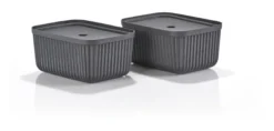 ZONE Denmark Aufbewahrungsbox Pulp 32 x 23 cm 2 Stück Black
