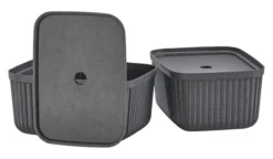 ZONE Denmark Aufbewahrungsbox Pulp 32 x 23 cm 2 Stück Black
