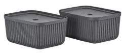 ZONE Denmark Aufbewahrungsbox Pulp 32 x 23 cm 2 Stück Black
