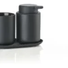 ZONE Denmark Badezimmer-Set Ume 3 Teile Black