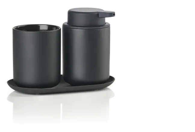 ZONE Denmark Badezimmer-Set Ume 3 Teile Black
