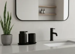 ZONE Denmark Badezimmer-Set Ume 3 Teile Black