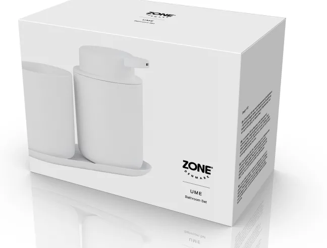 ZONE Denmark Badezimmer-Set Ume 3 Teile White