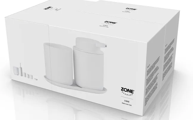 ZONE Denmark Badezimmer-Set Ume 3 Teile White