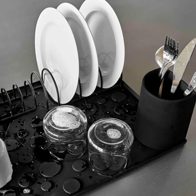 ZONE Denmark DIISH Abtropfunterlage-Set schwarz Sale