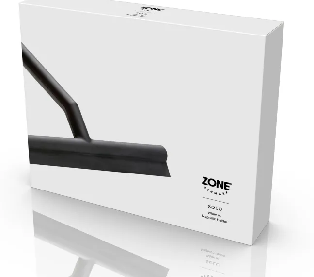 ZONE Denmark Duschabzieher m. Halter Solo Black