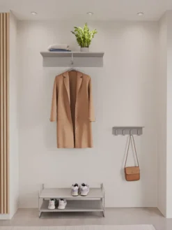 ZONE Denmark Flurregal A-Hallway grau