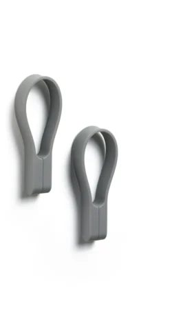 ZONE Denmark Handtuchhalter Loop magnet 2 Stück grau