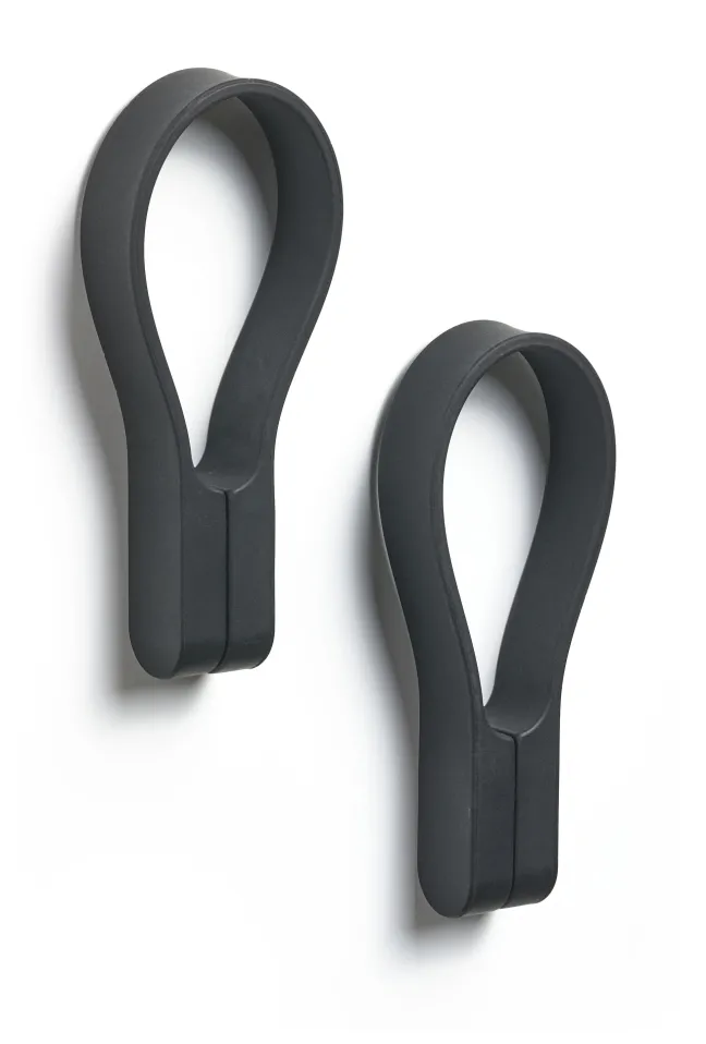 ZONE Denmark Handtuchhalter Loop magnet 2 Stück schwarz