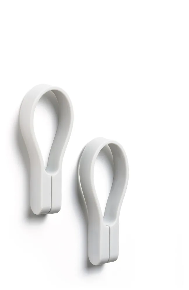 ZONE Denmark Handtuchhalter Loop magnet 2 Stück Soft grau