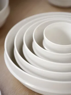 ZONE Denmark Salatschüssel Eau 1,4 Liter 24 cm Offwhite Porzellan