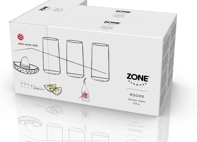 ZONE Denmark Shooter Rocks 8 cm 3 Stück