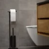 ZONE Denmark Toilettenbutler mit Bürste Rim 74cm schwarz