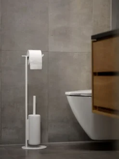 ZONE Denmark Toilettenbutler mit Bürste Rim 74cm weiß